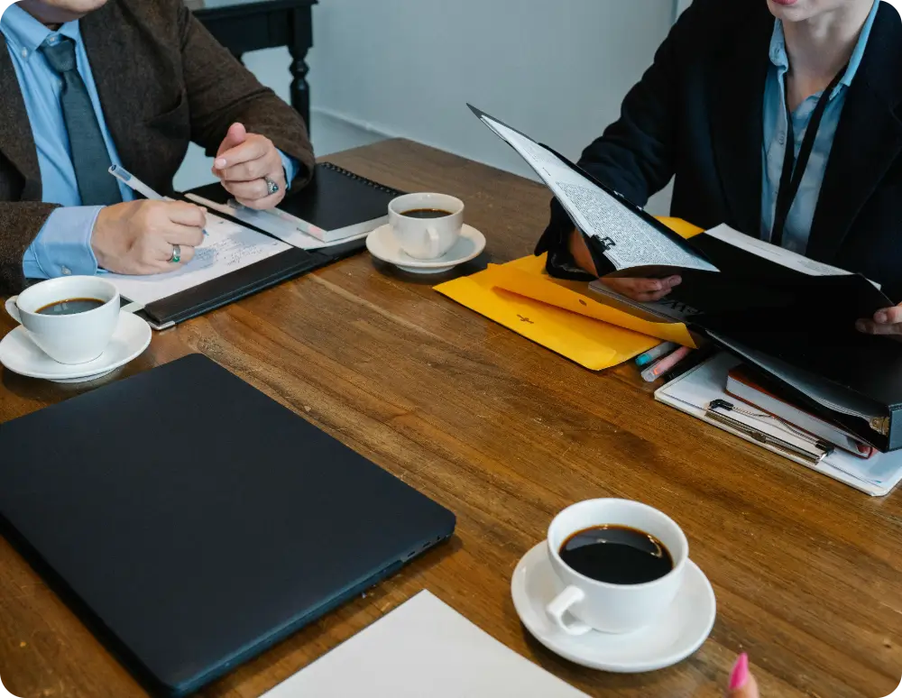 Ilustrasi pertemuan bisnis